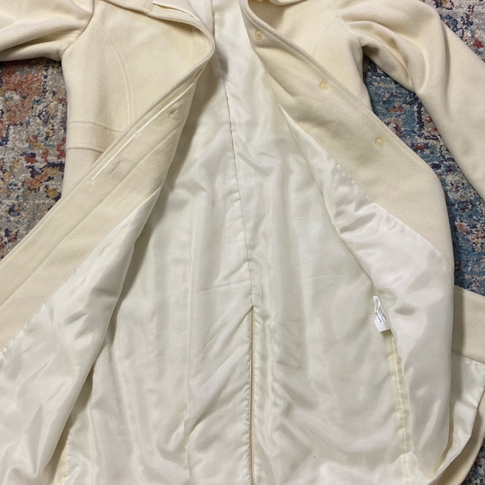 JESSICA Vintage Elegant Wool Blend Cream Women's Coat - Picture 12 of 16